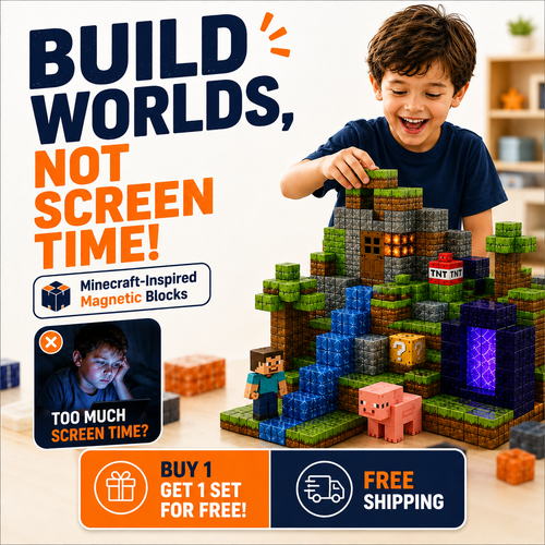 PixieBlox™ World Builder Magnetic Blocks